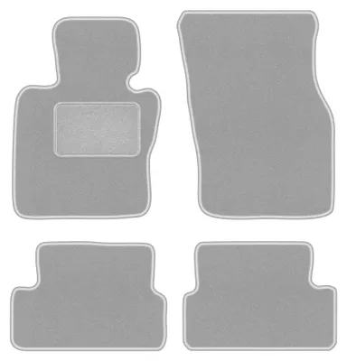 Immagine prodotto di Tappetini in moquette per Mini Countryman 2014- (hatchback) – set 4 pezzi, grigi, su misura – Wielganizator OSLO