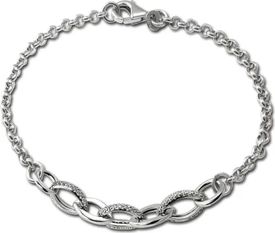 Produktbild von SilberDream Armband 925er Sterling Silber silber, weiß Damen Schmuck SDA4811W