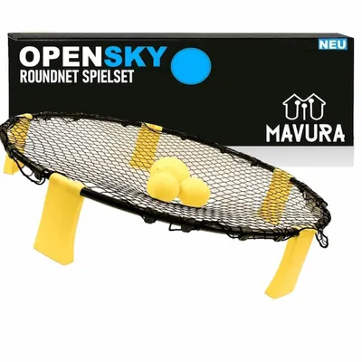 Produktbild von OPENSKY Roundnet Outdoor Ballspiel Freizeit Spielset, Park Garten Strand Sprung Ball mit 3 Bällen & Pumpe