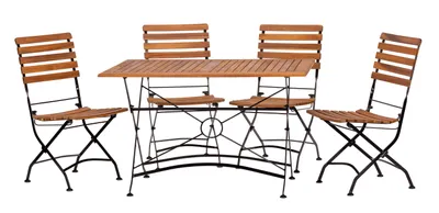 Produktbild von 4x 57433 Lindau Klappstuhl 1x 57436 Lindau Tisch 120x80cm
