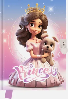 Produktbild von 80k 14x18 cm Prinzessin Tagebuch mit Hündchen
