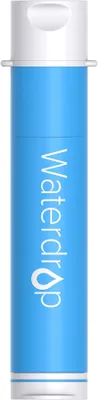 Image de Filtre à eau Waterdrop avec paille, purificateur d'eau pour le camping, le voyage, le sac à dos et la préparation aux situations d'urgence, 1 paquet avec 1 sac à eau