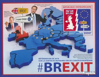 Produktbild von Briefmarken Zentralafrikanische Republik 2016 Mi Block 1500 (kompl. Ausgabe) postfrisch BREXIT
