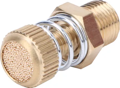 Obrázek produktu pro 10PCS Mosazný pneumatický tlumič BSPT s vnějším závitem Solenoidový ventil Tlumič výfuku vzduchu Konektor 1/8in