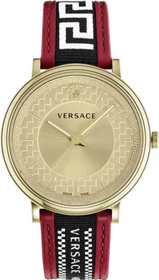 Produktbild von Versace Herren Uhr Armbanduhr V-Circle VE5A02021 Leder