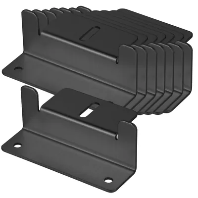 PV-Modul Z-Winkelhalter 8 Stk. 100 mm Aluminium schwarz