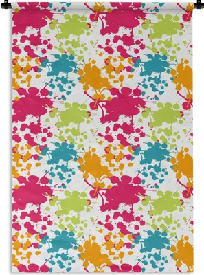 Produktbild von MuchoWow® Wandteppich Wandbehang Muster - Farbe - Regenbogen 120x180 cm Tapisserie Dekoration Wandtuch - Schlafzimmer - Dekorationen für das Haus