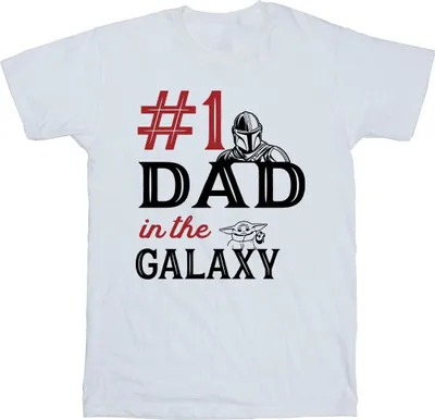 Produktbild von Star Wars - "Mandalorian Number One Dad" T-Shirt für Herren BI52006 (XXL) (Weiß)