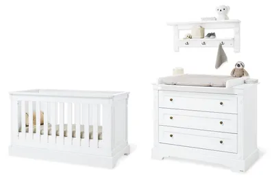 Produktbild von Kinderzimmer-Set 'Emilia' breit inkl. Wandregal, 3-tlg.