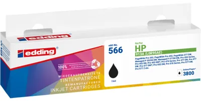 Produktbild von edding Tintenpatrone 18-566 wie HP 913A schwarz