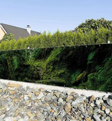 Produktbild von Zaunbanner Zugewachsener Wald Sichtschutz Garten Zaun
