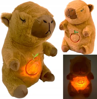 Immagine prodotto di Lolex | Capibara - Marrone - Aiuto per il sonno con musica - Giocattolo sensoriale - 26 Cm