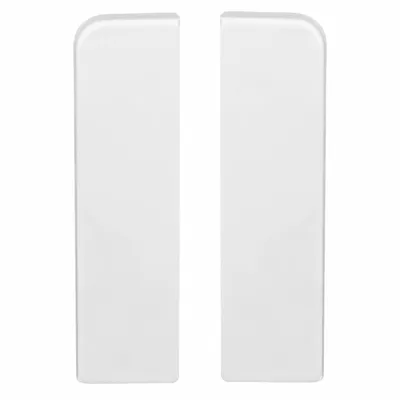 Produktbild von PROVISTON | Endkappen für MDF-Sockelleisten | 15 x 58 mm | Kunststoff | Weiß | 2 St.