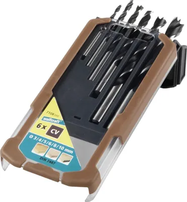 Immagine prodotto di Wolfcraft® Set di punte per legno (6 pezzi) assort. Ø 3-10 mm