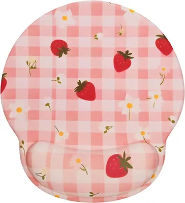 Produktbild von Mauspad Ergonomisches Mauspad mit Blumendruck, Handgelenkauflage, bequeme Schmerzlinderung, Handgelenkauflage, kleines rutschfestes Mauspad mit wasser