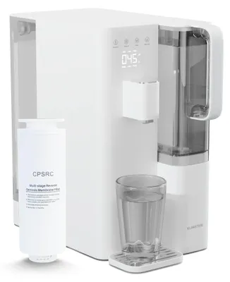 Obrázek produktu pro Systém reverzní osmózy Klarstein VitalPour – 5stupňový vodní filtr pro osmózu, horká voda za 3 sekundy, 5l nádrž a 1,5l konvice, 5 teplotních stupňů, dotykový displej, dětská pojistka, snadná instalace