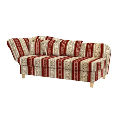 Produktbild von Max Winzer Recamiere mit Armteil links klappbar Selma - Chenille rot - Maße: 190 / 210 x 88 x 82 cm