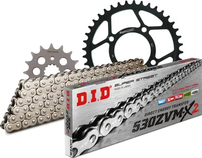 Immagine prodotto di Set di catene DID in acciaio 530ZVM-X / 106 con chiusura a rivetto
