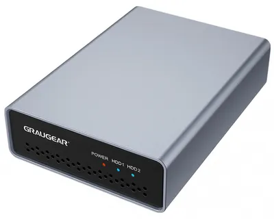 Productafbeelding van GrauGear G-25RD2-AC-10G GRAUGEAR externes Raid   Gehäuse 2x2,5"HDD/SSD USB 3.2 retail