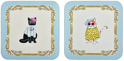 Zdjęcie produktu dla Podkładki korkowe Cool Cats