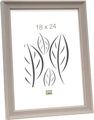 Image de Deknudt S40J, cadre photo en bois, couleur beige, dimensions 20x20 cm