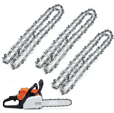 Image de 3 chaînes de scie de 50,8 cm avec 76 pièces de rechange pour mini-scies à chaîne sans fil