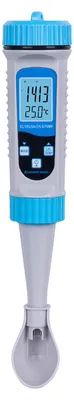 Obrázek produktu pro 5v1 tester kvality vody, detektor EC/TDS/SOL/S.G/teploty pro bazény s podsvícením, vhodný pro akvakulturu, pitnou vodu, plavání a akvária