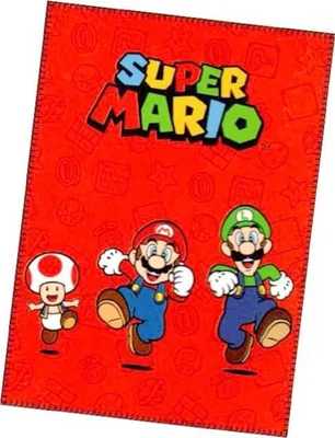 Zdjęcie produktu dla Koc polarowy Super Mario przytulny koc 100 x 140 cm
