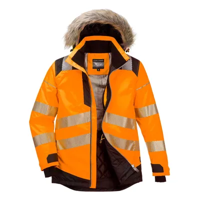 Produktbild von PORTWEST Warnschutzjacke PW369 orange/schwarz Gr.  S