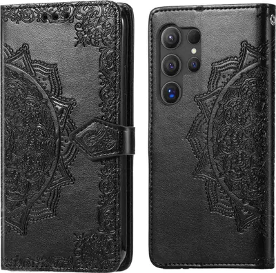 Zdjęcie produktu dla imoshion Mandala Bookcase dla Samsung Galaxy S25 Ultra - Czarny