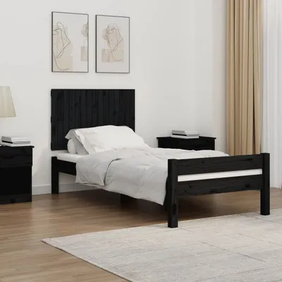 Produktbild von "2026 Promotion" Wand-Kopfteil Schwarz 95,5x3x60 cm Massivholz Kiefer - Bettkopfteil CC29086