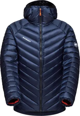 Obrázek produktu pro Pánská bunda s kapucí Broad Peak IN, péřová bunda pro muže – Mammut, barva: námořnická modrá–černá, velikost: S