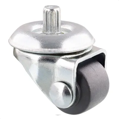 Produktbild von WAGNER Bettkastenrolle / Lenkrolle - Durchmesser Ø 20 mm, soft, grau, Stift Ø 7 x 8 mm, Tragkraft 35 kg - 03075901