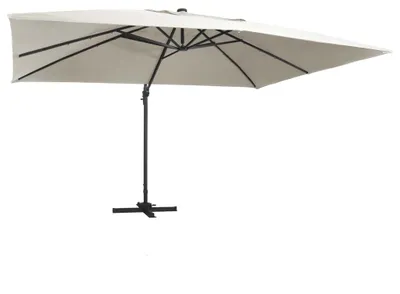 Image de Vidaxl -parasol avec LED et aluminium 400x300 cm couleur sable