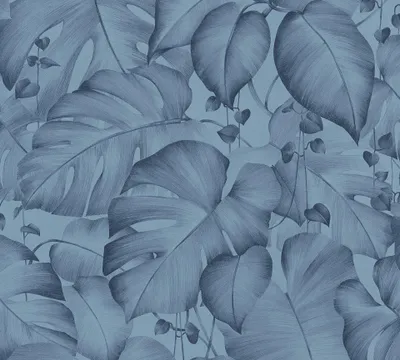 Produktbild von Livingwalls Dschungeltapete Colibri tropische Tapete Vliestapete blau 10,05 m x 0,53 m
