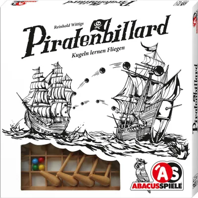 Produktbild von Abacus Piratenbillard, Brettspiel, Krieg, 8 Jahr(e), Reiseedition, Familienspiel