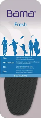 Produktbild von Einlegesohle Deo Active Gr.40 schwarz hygienisch Bama