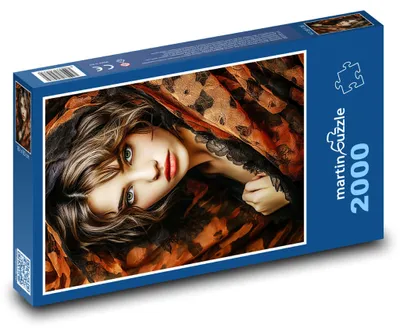 Produktbild von martinpuzzle - Puzzle 2000 Teile - Porträt eines jungen Mädchens