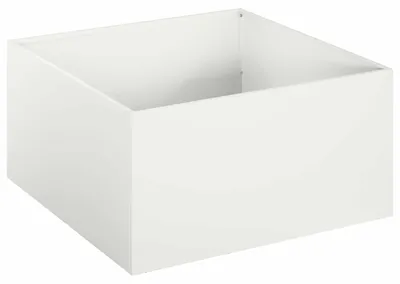 Obrázek produktu pro vidaXL Zahradní květináč, bílý, 60 x 60 x 30 cm, ocel s pozinkovaným povrchem
