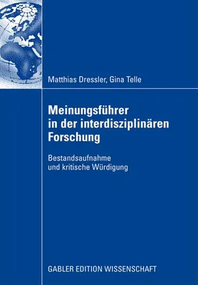 Obrázek produktu pro Meinungsführer in der interdisziplinären Forschung