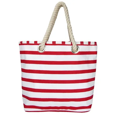 Produktbild von Greenburry Vintage 5952-26 Einkaufstasche aus Canvas rot-weiß