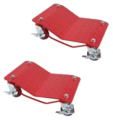 Obrázok produktu pre Automobilový transportér, nosnosť 2721 kg, robustná konštrukcia, 2 kusy, farba: červená