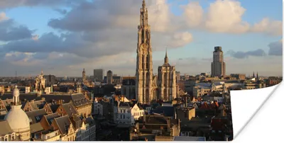 Produktbild von MuchoWow® Poster Architektur - Sonne - Antwerpen 120x60 cm - Bild