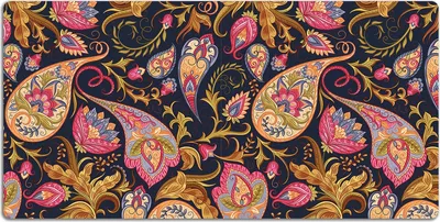 Produktbild von Schreibtischmatte Tischunterlage 120x60 cm Mauspad - Buntes Paisley.