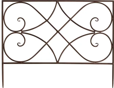 Produktbild von Beetzaun aus Metall 55 x 70 cm | Beetumrandung Steckzaun Gartenzaun Metallzaun