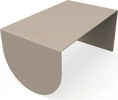 Produktbild von Moderner Beistelltisch / Couchtisch aus Stahl in Schwarz / Weiß / Sandgrau, Farbe:Sand