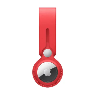 Immagine prodotto di Apple MK0V3ZM/A Laccetto AirTag in pelle colore Rosso