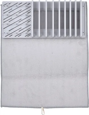 Obrázek produktu pro Podložka na sušení nádobí s rohoží Absorpce vody Skládací design Sušák na nádobí s rohoží do kuchyně