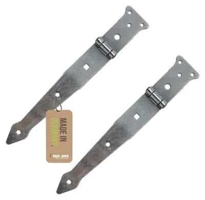 Produktbild von HAUS&DACH Werfgehänge Set 400 mm verzinkt - schweres Torband / Türband für Gartentor & Holztor