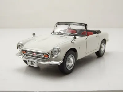 Produktbild von Whitebox 124184 Honda S800 Cabrio 1966 weiß 1:24